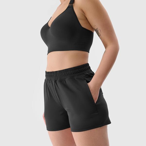 Pantaloni scurți pentru femei 4F 4FWSS24TFSHF386-20S S/ Black photo 4