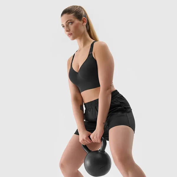 Шорты для женщин 4F 4FWSS24TFSHF386-20S M/ Черный photo 4