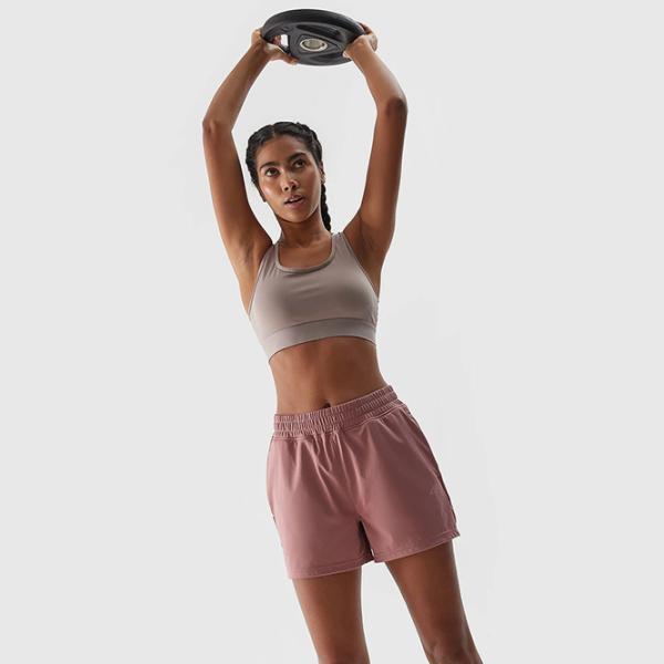 Pantaloni scurți pentru femei 4F 4FWSS24TFSHF386-56S S/ Pink photo 2 Pantaloni scurți pentru femei 4F 4FWSS24TFSHF386-56S S/ Pink photo 2