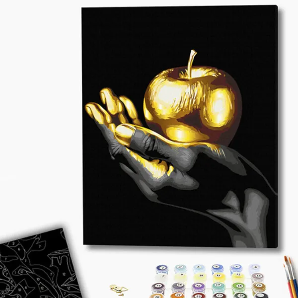 Картина по номерам BrushMe Золотой фрукт BSB0011FC 50 x 40 см/ Вертикальная photo 2