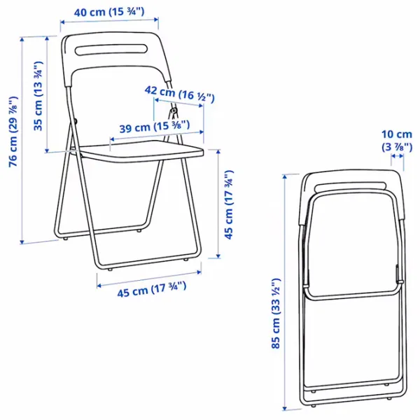 Садовый стул Ikea Nisse Пластик/ Пластик/ Черный photo 6 Садовый стул Ikea Nisse Пластик/ Пластик/ Черный photo 6