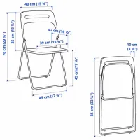 Садовый стул Ikea Nisse Пластик/ Пластик/ Черный photo 6