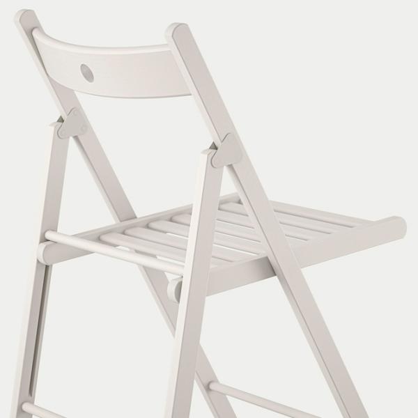 Садовый стул Ikea Frosvi Массив/ Дерево/ Белый photo 2