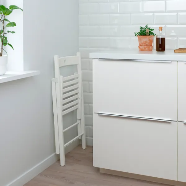 Садовый стул Ikea Frosvi Массив/ Дерево/ Белый photo 7