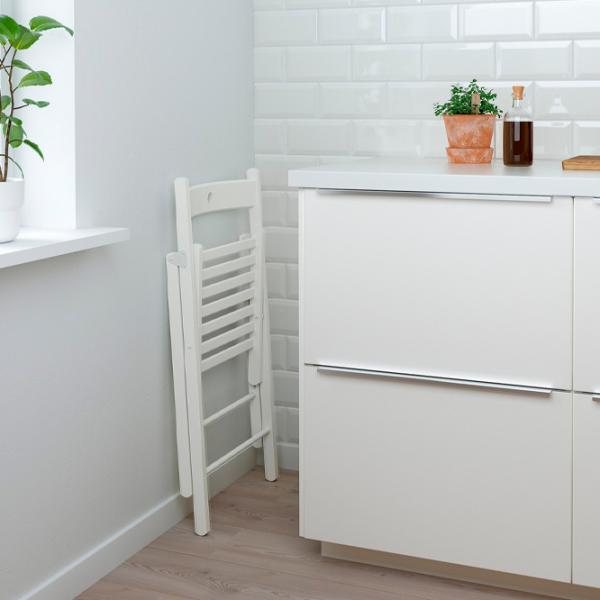 Садовый стул Ikea Frosvi Массив/ Дерево/ Белый photo 7