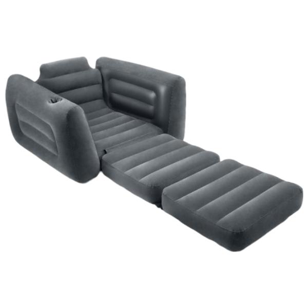 Fotoliu gonflabil Intex 66551 224 x 117 x 66/ Gray photo 2