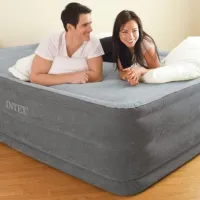 Saltea gonflabilă Intex 64418 203 x 152 x 56/ Gray photo 3