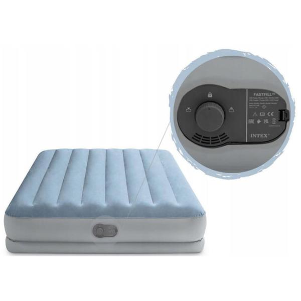 Надувной матрас Intex 64159 203см x 152см x 36см/ Серый photo 3