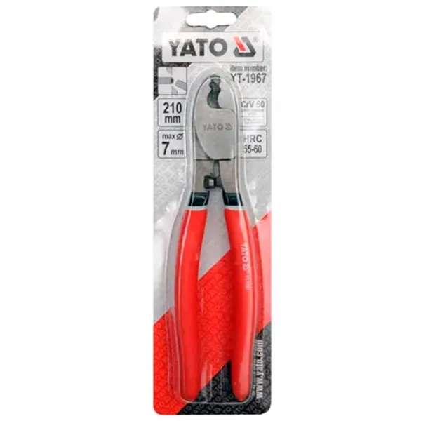 Клещи для резки кабеля Yato YT-1967 210 мм photo 2 Клещи для резки кабеля Yato YT-1967 210 мм photo 2