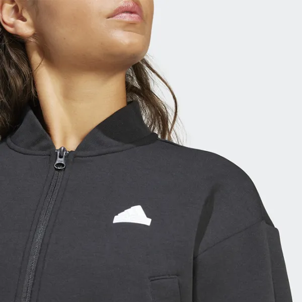 Спортивная куртка для женщин Adidas W Fi 3S Bomber L/ Черный photo 5