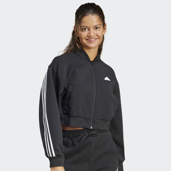 Спортивная куртка для женщин Adidas W Fi 3S Bomber M/ Черный photo 3 Спортивная куртка для женщин Adidas W Fi 3S Bomber M/ Черный photo 3