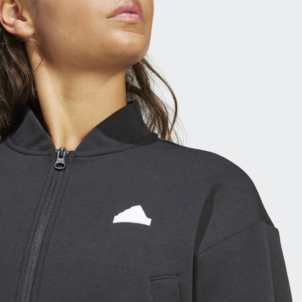 Спортивная куртка для женщин Adidas W Fi 3S Bomber M/ Черный photo 5 Спортивная куртка для женщин Adidas W Fi 3S Bomber M/ Черный photo 5