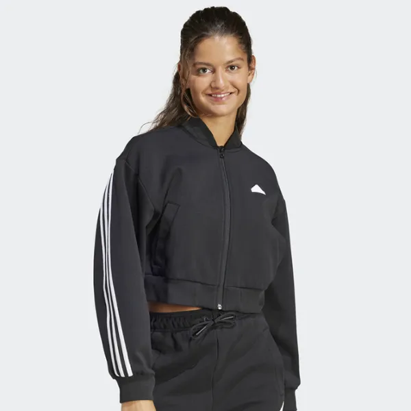 Спортивная куртка для женщин Adidas W Fi 3S Bomber S/ Черный photo 3 Спортивная куртка для женщин Adidas W Fi 3S Bomber S/ Черный photo 3
