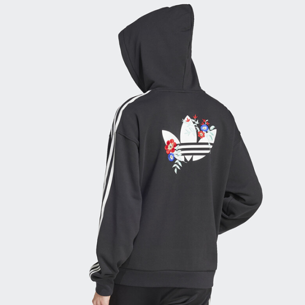 Спортивная куртка для женщин Adidas Floral Hoodie S/ Белый photo 5 Спортивная куртка для женщин Adidas Floral Hoodie S/ Белый photo 5