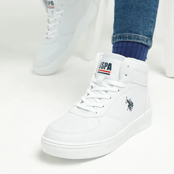 Adidași pentru femei U.S. Polo Assn. Aristo Hi Wmn 2PR Primăvară/ White photo 5