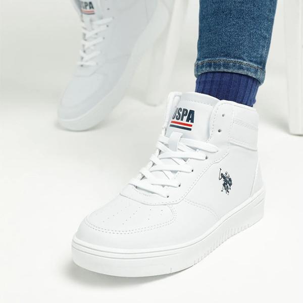 Adidași pentru femei U.S. Polo Assn. Aristo Hi Wmn 2PR Primăvară/ White photo 5
