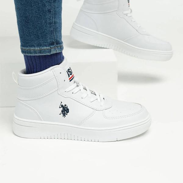 Adidași pentru femei U.S. Polo Assn. Aristo Hi Wmn 2PR Primăvară/ White photo 6