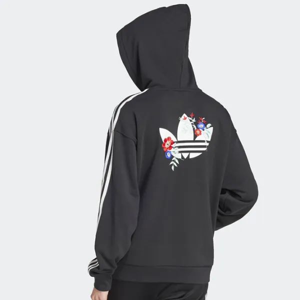 Спортивная куртка для женщин Adidas Floral Hoodie XL/ Белый photo 5