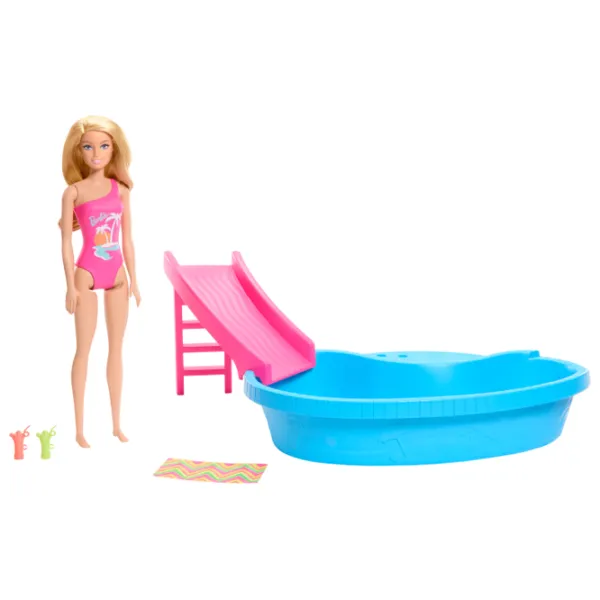 Кукла Barbie Blonde With Pool HRJ74 модель / 3+ photo 2