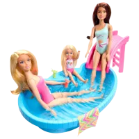 Кукла Barbie Blonde With Pool HRJ74 модель / 3+ photo 3