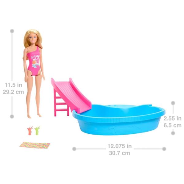 Кукла Barbie Blonde With Pool HRJ74 модель / 3+ photo 5