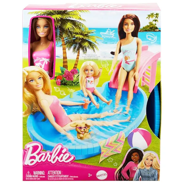 Кукла Barbie Blonde With Pool HRJ74 модель / 3+ photo 6