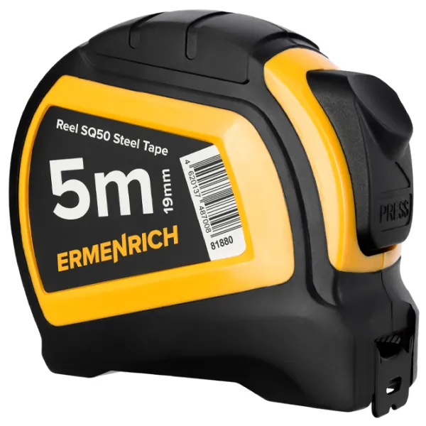 Rulete Ermenrich reel SQ50 5 m/ Black photo 3