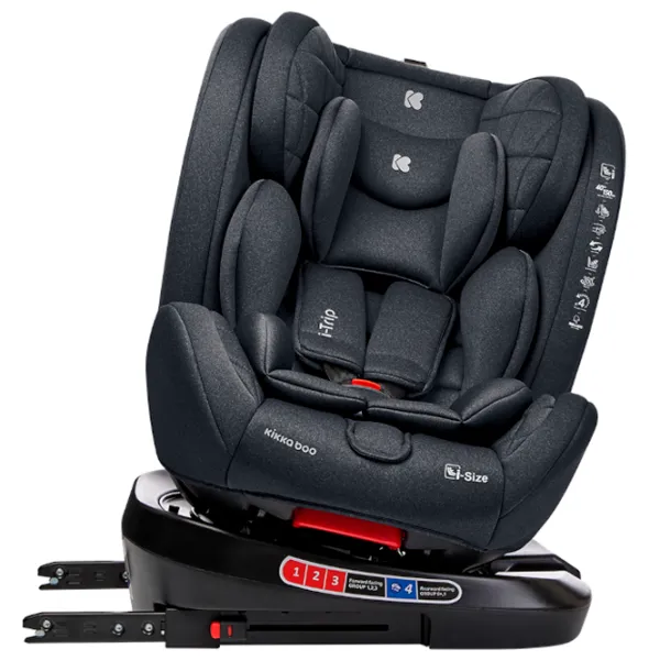 Детское автокресло Kikka Boo i-Trip i-SIZE  0 месяцев - 12 лет / 36 кг / Серый photo 4 Детское автокресло Kikka Boo i-Trip i-SIZE  0 месяцев - 12 лет / 36 кг / Серый photo 4