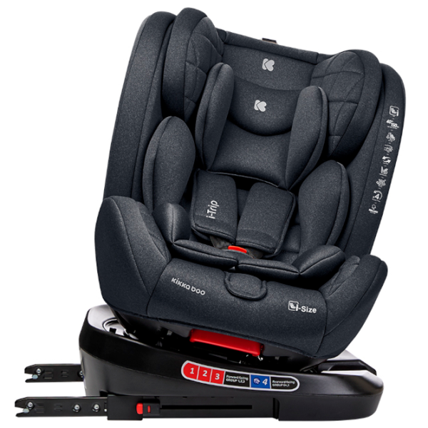 Детское автокресло Kikka Boo i-Trip i-SIZE  0 месяцев - 12 лет / 36 кг / Серый photo 4 Детское автокресло Kikka Boo i-Trip i-SIZE  0 месяцев - 12 лет / 36 кг / Серый photo 4