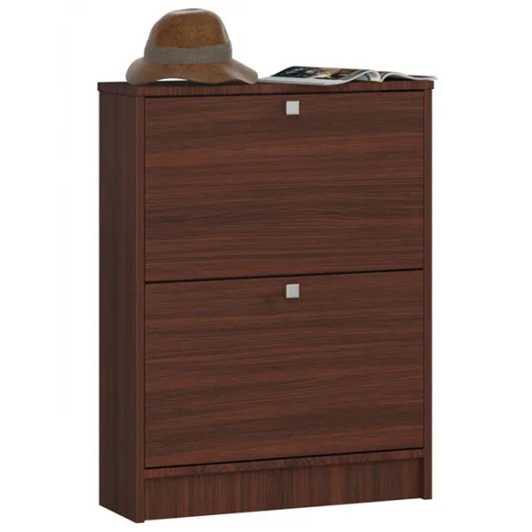 Dulap pentru încălțăminte Akord 2 80 x 60 x 20/ Wenge/ Wenge photo 2
