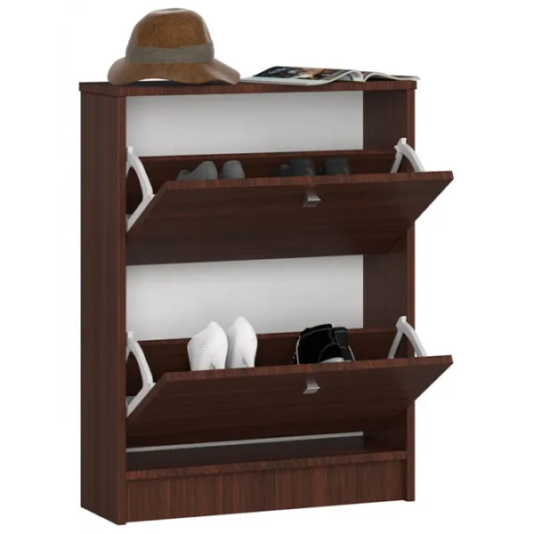 Dulap pentru încălțăminte Akord 2 80 x 60 x 20/ Wenge/ Wenge photo 3