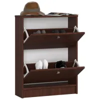 Dulap pentru încălțăminte Akord 2 80 x 60 x 20/ Wenge/ Wenge photo 2
