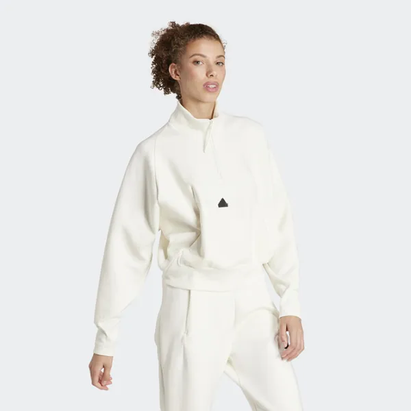 Спортивная куртка для женщин Adidas W Z.N.E. Qz L/ Бежевый photo 2 Спортивная куртка для женщин Adidas W Z.N.E. Qz L/ Бежевый photo 2