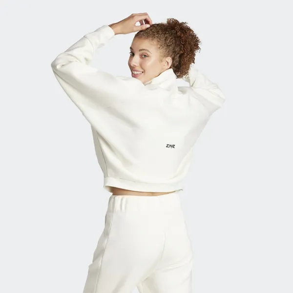 Спортивная куртка для женщин Adidas W Z.N.E. Qz L/ Бежевый photo 4 Спортивная куртка для женщин Adidas W Z.N.E. Qz L/ Бежевый photo 4