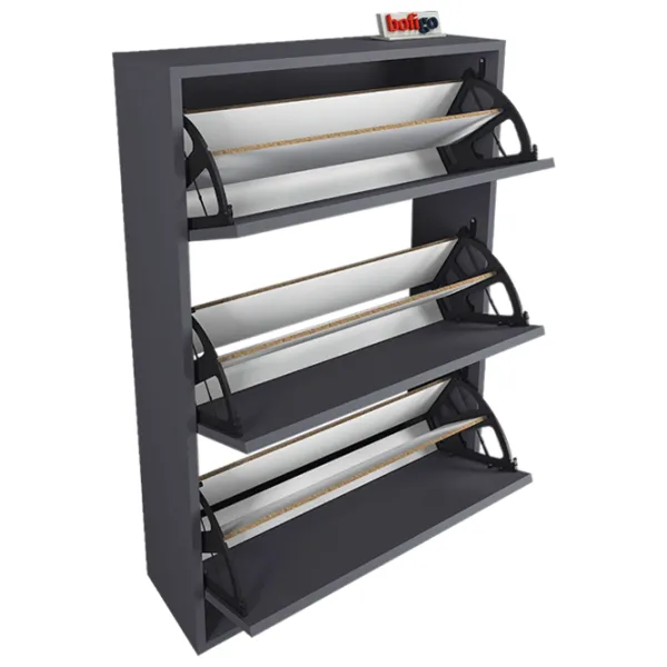 Dulap pentru încălțăminte Fabulous 3D 110 x 73.6 x 24/ Anthracite/ Anthracite photo 2