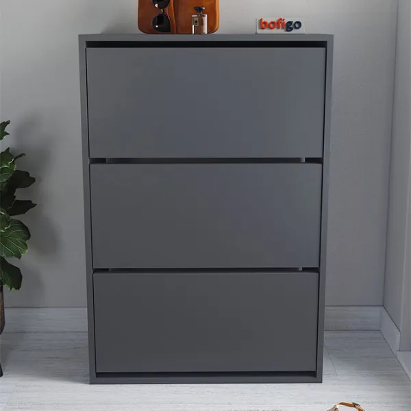 Dulap pentru încălțăminte Fabulous 3D 110 x 73.6 x 24/ Anthracite/ Anthracite photo 3