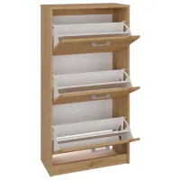Dulap pentru încălțăminte TopEshop Paula 116 x 60 x 28/ Artisan Oak/ Artisan Oak photo 2