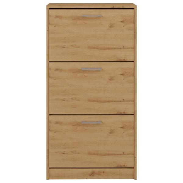 Обувной шкаф TopEshop Paula 116см x 60см x 28см/ Дуб артисан/ Кустарный дуб photo 3 Обувной шкаф TopEshop Paula 116см x 60см x 28см/ Дуб артисан/ Кустарный дуб photo 3