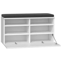Dulap pentru încălțăminte TopEshop Riva 46 x 85 x 35/ White/ White photo 2