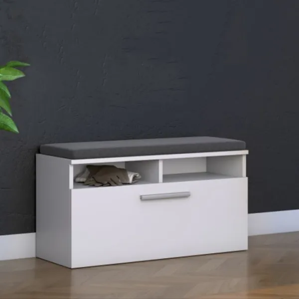 Обувной шкаф TopEshop Riva 46см x 85см x 35см/ White/ Белый photo 3 Обувной шкаф TopEshop Riva 46см x 85см x 35см/ White/ Белый photo 3