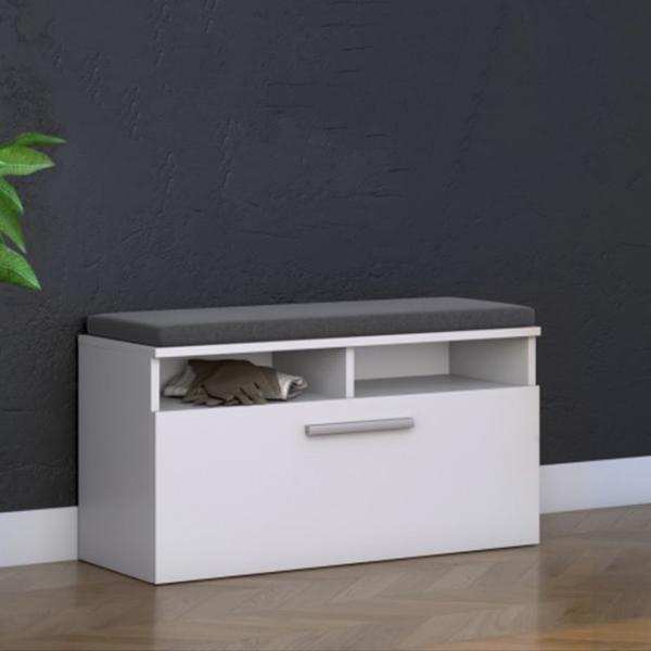 Обувной шкаф TopEshop Riva 46см x 85см x 35см/ White/ Белый photo 3 Обувной шкаф TopEshop Riva 46см x 85см x 35см/ White/ Белый photo 3
