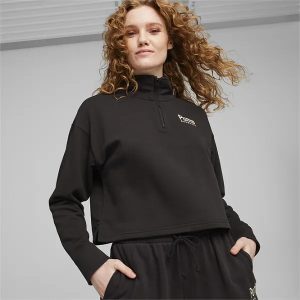 Спортивная куртка для женщин Puma Team Half Zip Crew Tr L/ Черный photo 8 Спортивная куртка для женщин Puma Team Half Zip Crew Tr L/ Черный photo 8