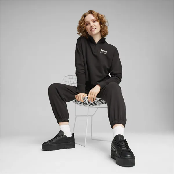 Jachetă sport pentru femei Puma Team Half Zip Crew Tr S/ Black photo 4 Jachetă sport pentru femei Puma Team Half Zip Crew Tr S/ Black photo 4