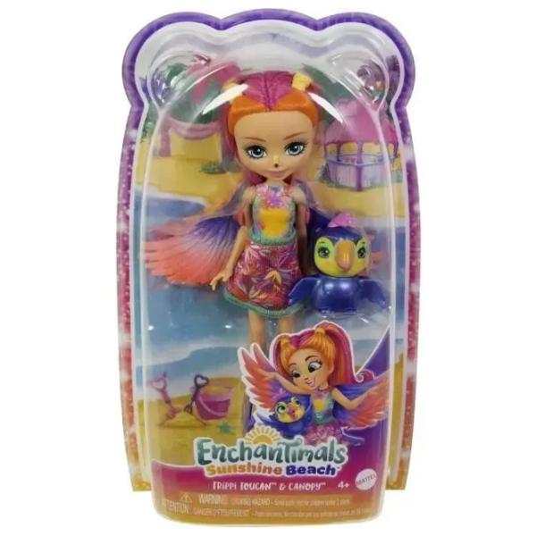 Кукла Enchantimals Sunshine Beach Trippi Tucan HRX83  модель / 3+ photo 6