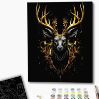 Pictură pe numere BrushMe Coroana pădurii BSB0005FC 50 x 40 cm/ Verticală photo 2