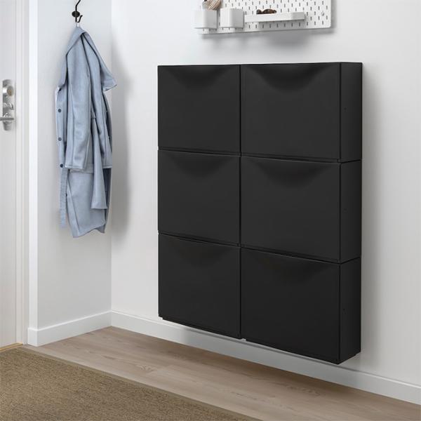 Обувной шкаф Ikea Trones 39см x 52см x 18см/ Black/ Черный photo 4