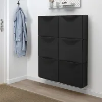 Dulap pentru încălțăminte Ikea Trones 39 x 52 x 18/ Black/ Black photo 4