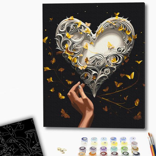 Картина по номерам BrushMe Танец бабочек BSB0015FC 50 x 40 см/ Вертикальная photo 2