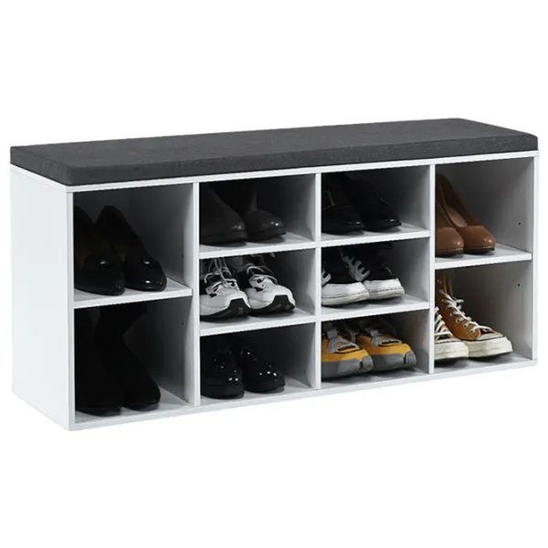 Стеллаж для обуви Costway HW63680WH 48см x 104см x 30см/ White/ Белый photo 2