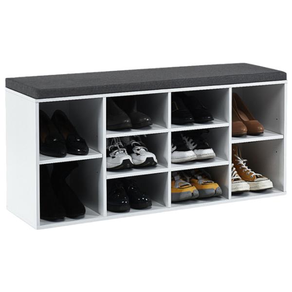 Стеллаж для обуви Costway HW63680WH 48см x 104см x 30см/ White/ Белый photo 2